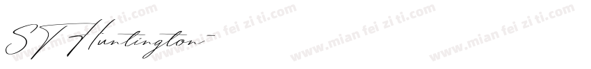 ST Huntington字体转换